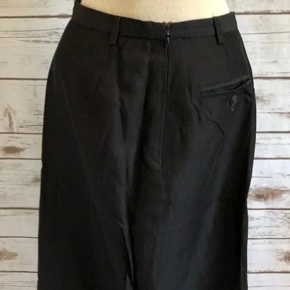 MaxMara Dresses & Skirts - MAX MARA Women Fully Lined Mid-Calf Casual Career Black Pencil Skirt Size 6